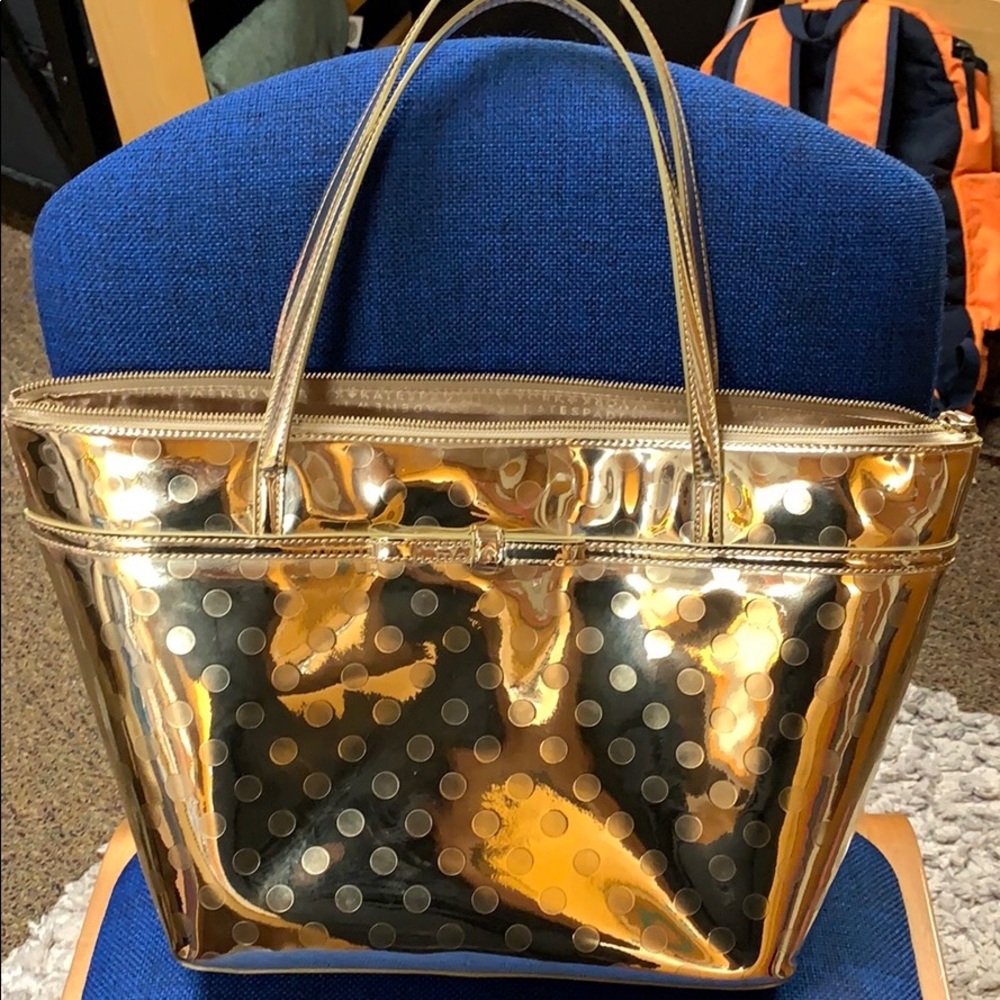 Gold Kate Spade purse